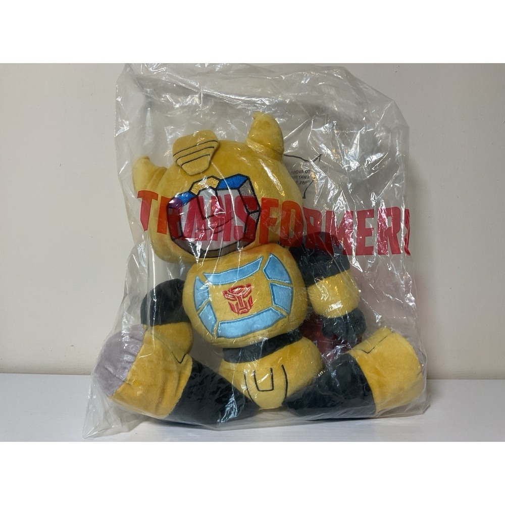 Transformers Large Bumblebee Brave Plush Symbiote Studios New Sealed - Picture 1 of 2